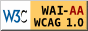 W3C WAI-AA WCAG 1.0 logo